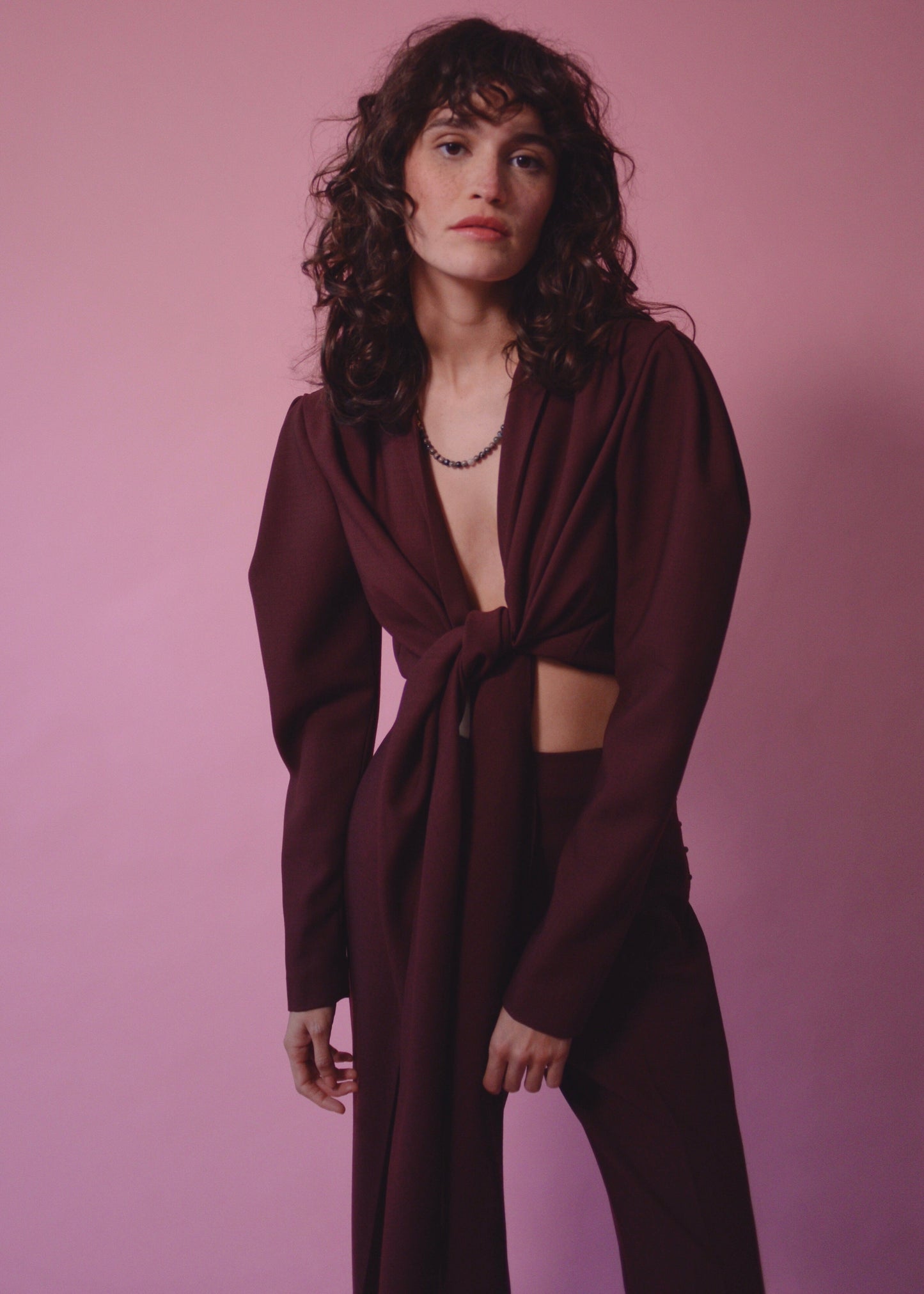 Pantalon Maroubra Bordeaux - Prêt à partir