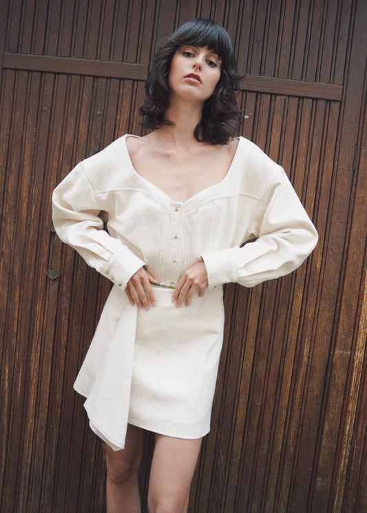 Jupe Coogee Écrue - Prêt à partir