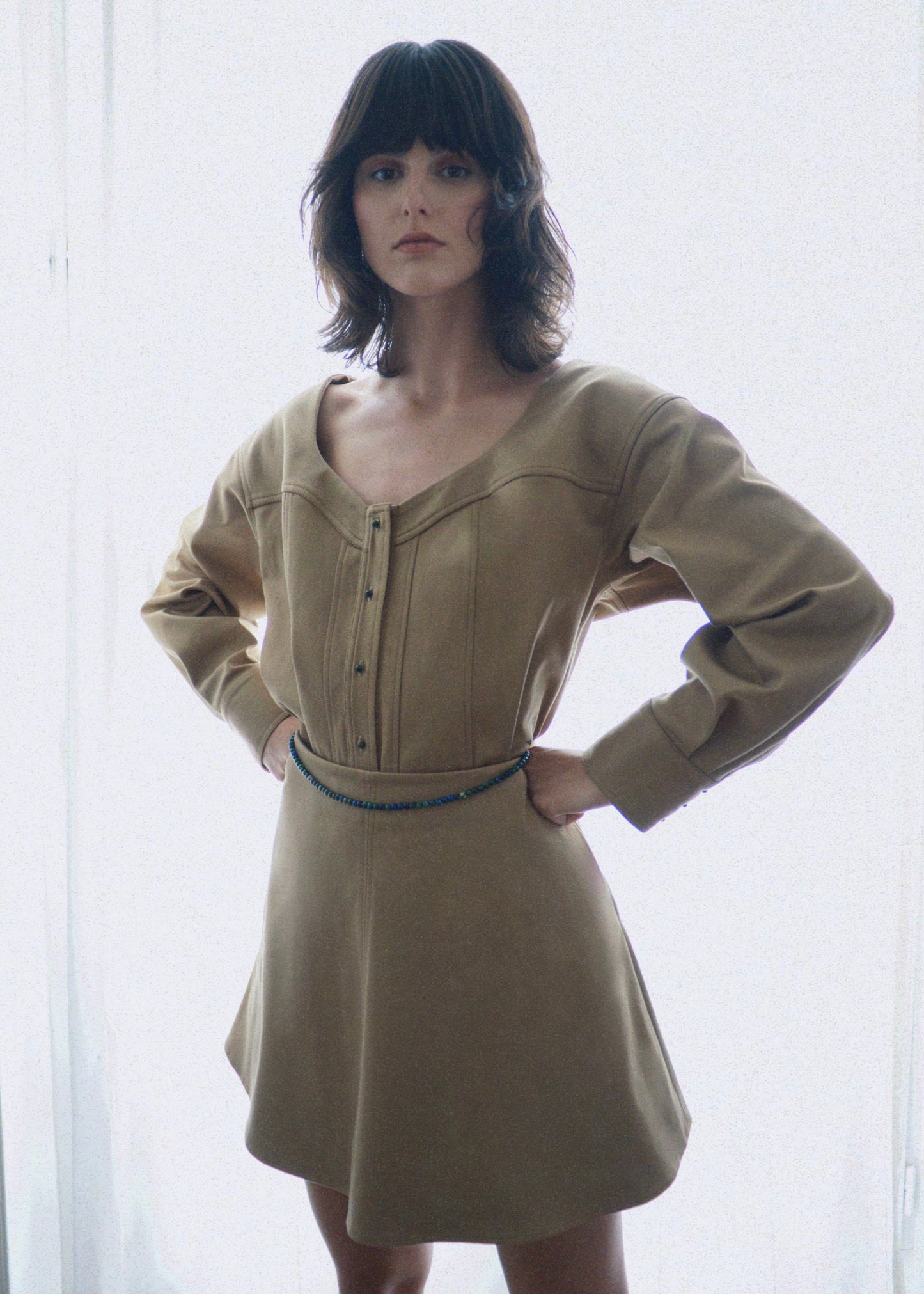 Robe Umina Beige - Prêt à partir