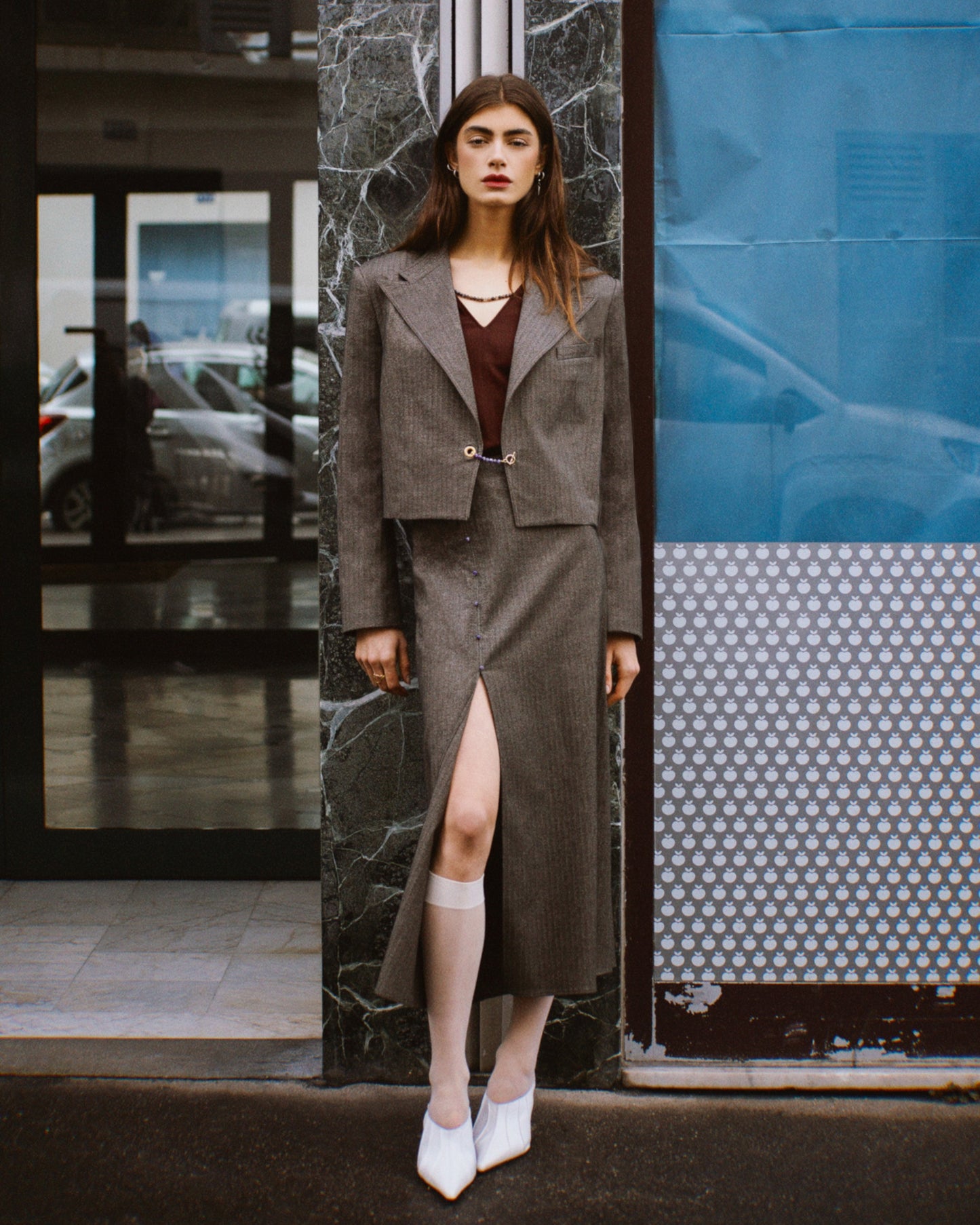 Avalon Blazer in Herringbone - Ready to go