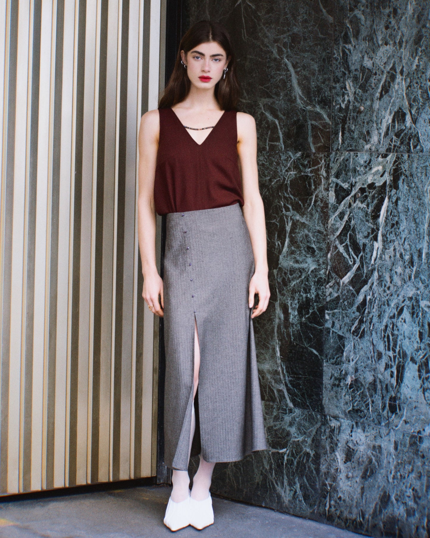 Bells Top in Burgundy - Ready to go