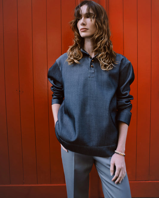 Clarks Hoodie in Denim - Ready to go