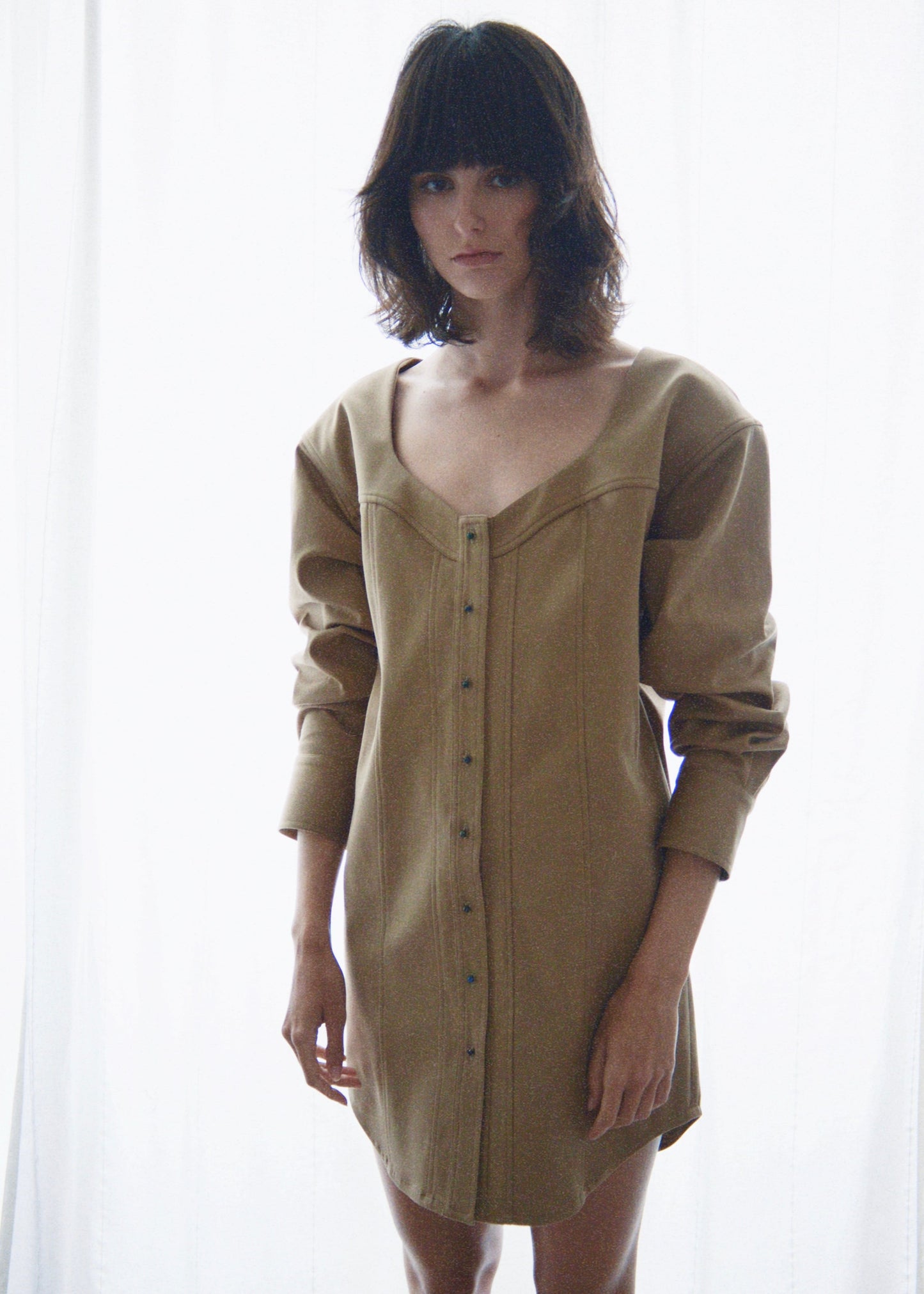 Umina Dress in Beige - Ready to go