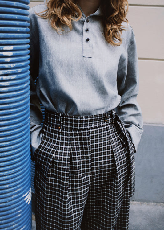 Clarks Hoodie in White & Black Marle - Ready to go