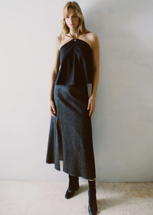 Manly Skirt in Herringbone - Ready to go